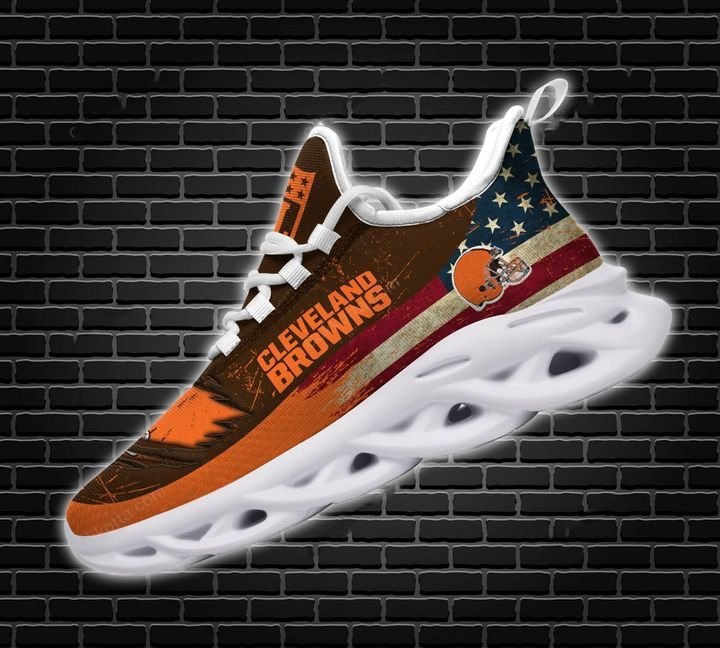 America Flag Nfl Cleveland Browns Max Soul Shoes America Flag Nfl Cleveland Browns Max Soul Shoes