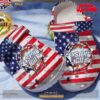 American Flag Break Keystone Light Crocs Classic Clog Shoes