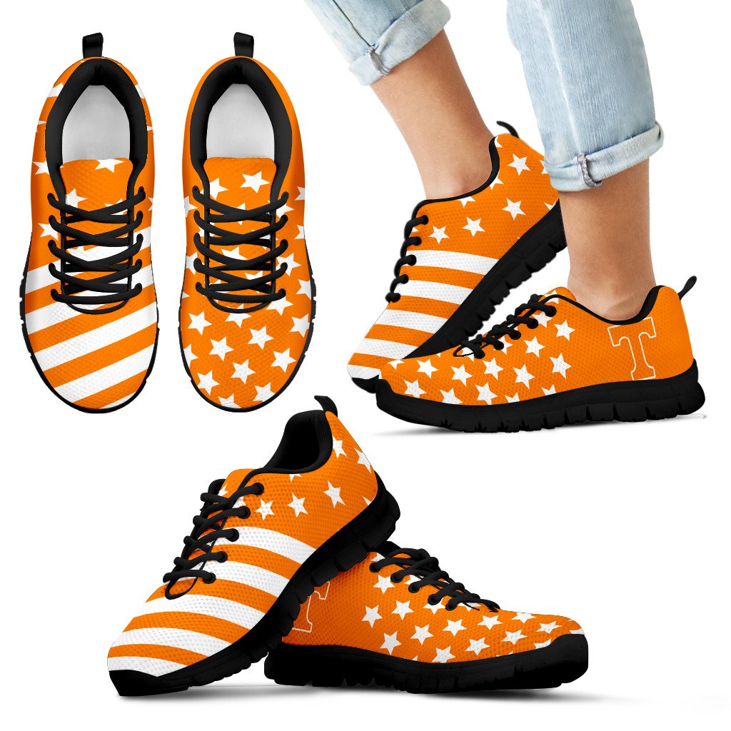 American Flag Full Stars Tennessee Volunteers Sneakers American Flag Full Stars Tennessee Volunteers Sneakers