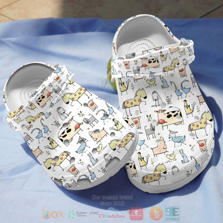 Animal-Famer-Pattern-Crocs-Crocband-Shoes-1