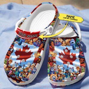 Animals Canada Day Custom Name Crocband Crocs Clog Shoes
