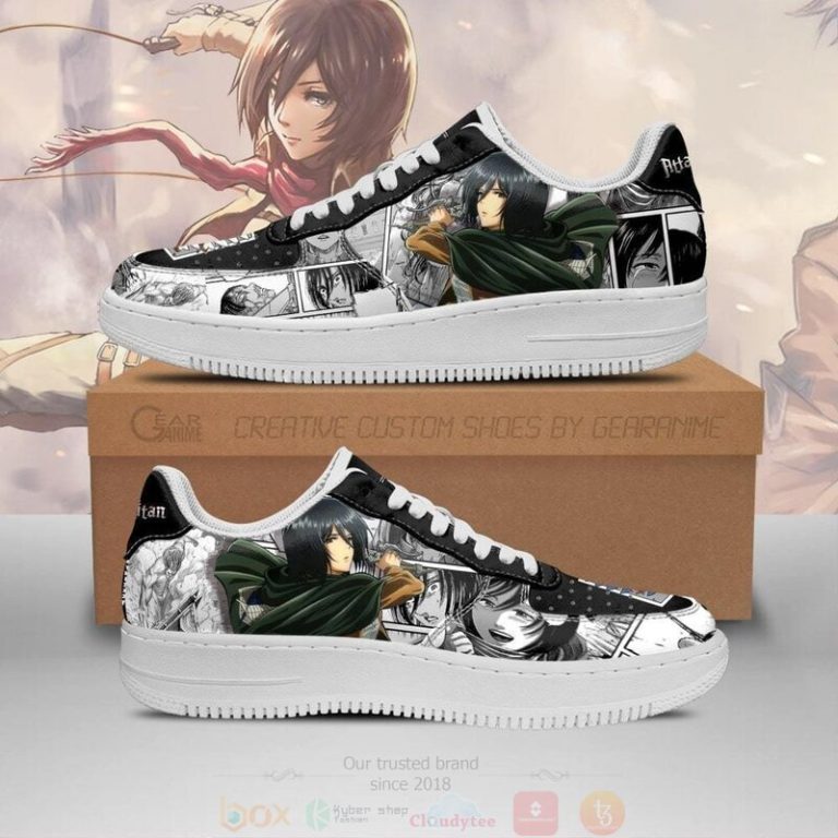 Aot-Mikasa-Attack-On-Titan-Anime-Mixed-Manga-Air-Force-Shoes-1