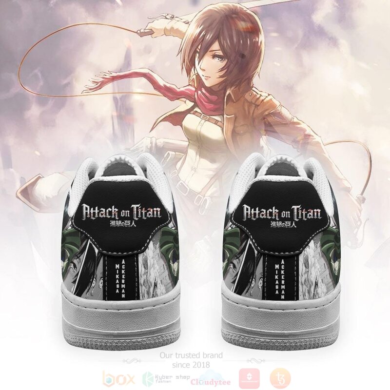 Aot Mikasa Attack On Titan Anime Mixed Manga Air Force Shoes Aot Mikasa Attack On Titan Anime Mixed Manga Air Force Shoes