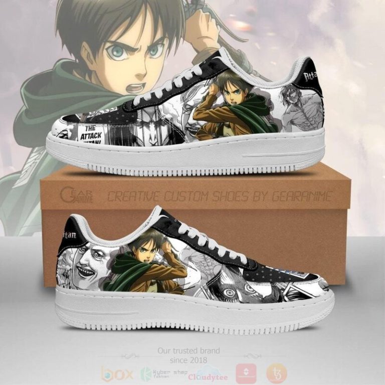 Aot-Scout-Eren-Attack-On-Titan-Anime-Mixed-Manga-Air-Force-Shoes-1