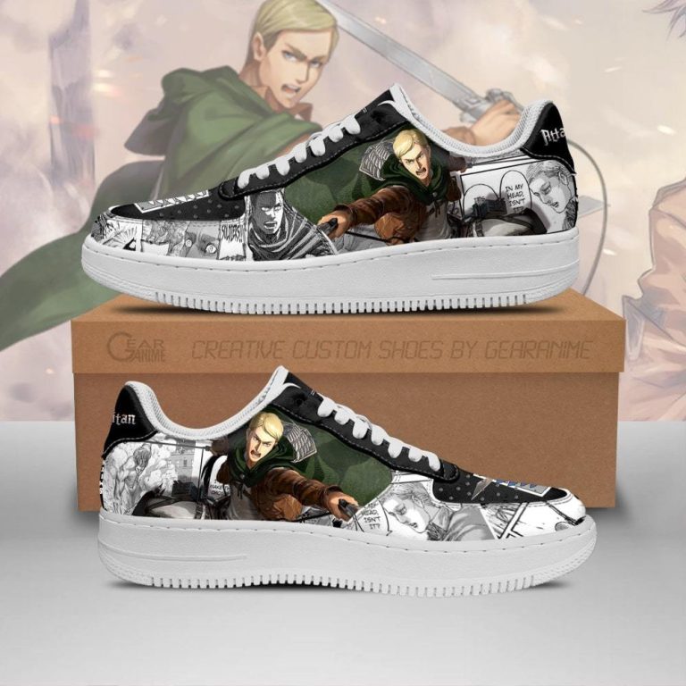 Aot-Scout-Erwin-Attack-On-Titan-Anime-Mixed-Manga-Air-Force-Shoes-1