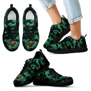 Arches Top Fabulous Camouflage Background Minnesota Wild Sneakers