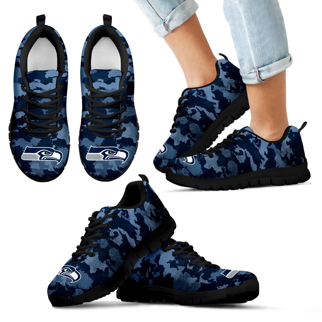 Arches Top Fabulous Camouflage Background Seattle Seahawks Sneakers Arches Top Fabulous Camouflage Background Seattle Seahawks Sneakers