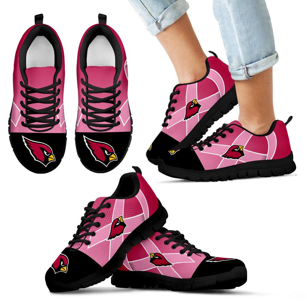 Arizona Cardinals Cancer Pink Ribbon Sneakers Arizona Cardinals Cancer Pink Ribbon Sneakers