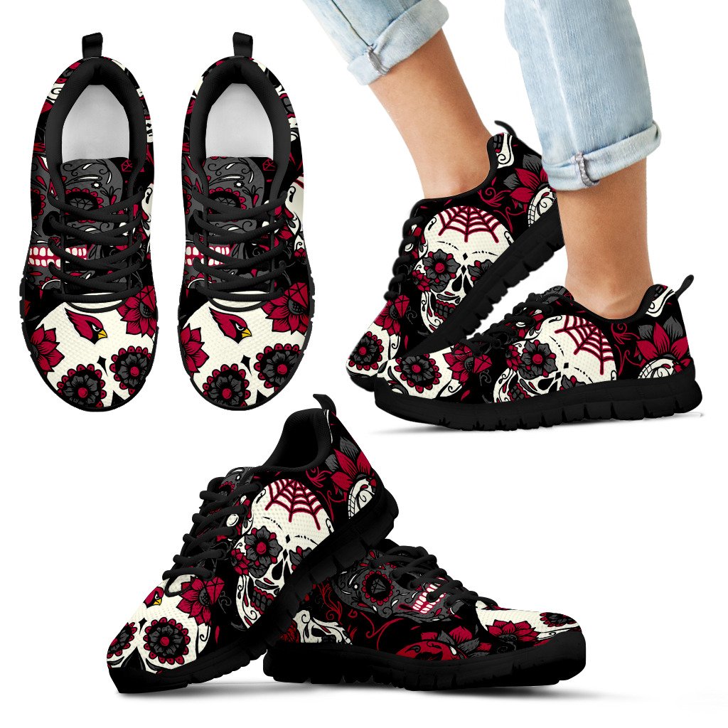 Arizona Cardinals Colorful Sugar Skull Sneakers Arizona Cardinals Colorful Sugar Skull Sneakers