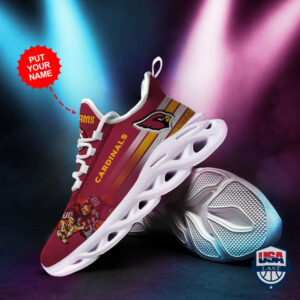 Arizona Cardinals Custom Name Running Sport Shoes 46
