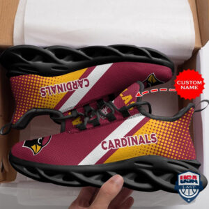 Arizona Cardinals Custom Name Running Sport Shoes 47