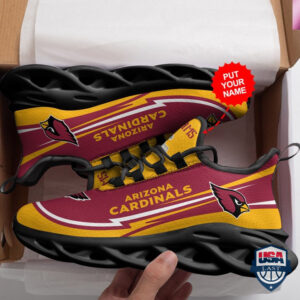 Arizona Cardinals Custom Name Running Sports Shoes 30