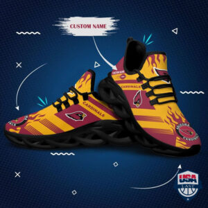 Arizona Cardinals Custom Personalized Max Soul Sneakers 56