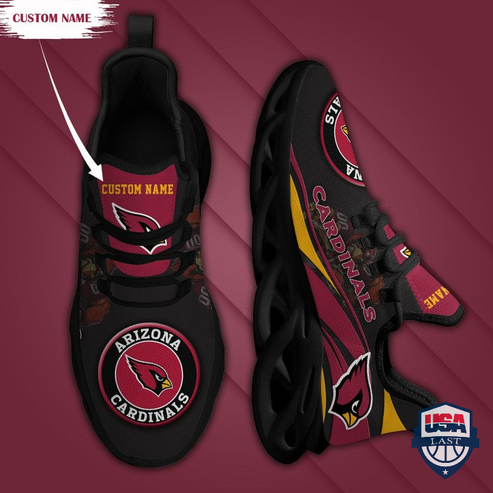 Arizona Cardinals Mascot Custom Name Max Soul Sneaker 29 Arizona Cardinals Mascot Custom Name Max Soul Sneaker 29
