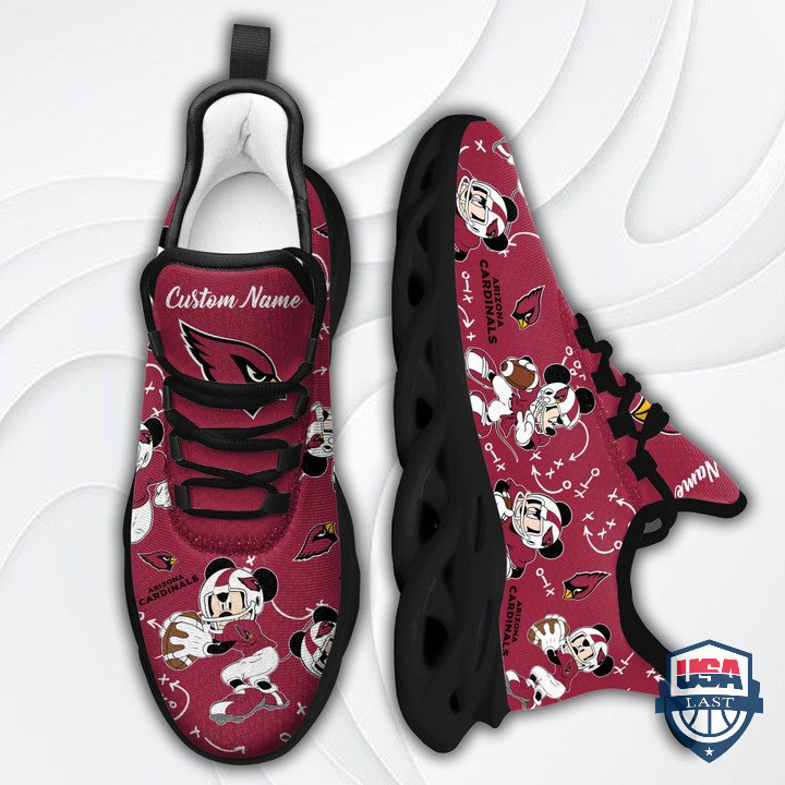 Arizona Cardinals Mickey Mouse Custom Name Max Soul Sneaker 54 Arizona Cardinals Mickey Mouse Custom Name Max Soul Sneaker 54