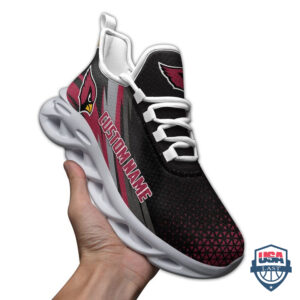 Arizona Cardinals Triangle Custom Name Max Soul Sneaker Shoes 51