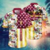 Arizona State Sun Devils Tropical Palm US Flag Pattern Hawaiian Shirt