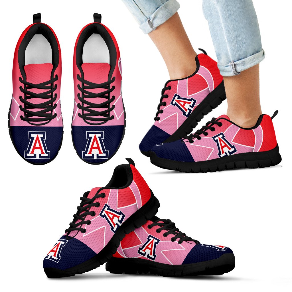 Arizona Wildcats Cancer Pink Ribbon Sneakers Arizona Wildcats Cancer Pink Ribbon Sneakers