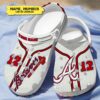 Atlanta Braves Personalized Crocband Crocs Clog Shoes