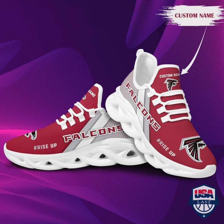 Atlanta Falcons Rise Up Custom Name Max Soul Shoes Atlanta Falcons Rise Up Custom Name Max Soul Shoes