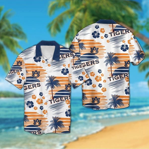 Auburn Tigers Coconut Island Hawaiian Shirt Auburn Tigers Coconut Island Hawaiian Shirt