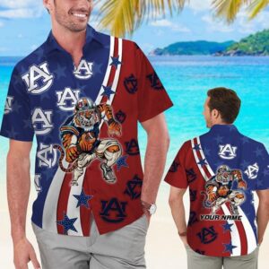 Auburn Tigers Personalized Name Hawaiian Shirt