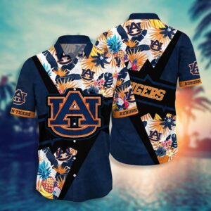 Auburn Tigers Tropical Pineapple Hawaiian Shirt
