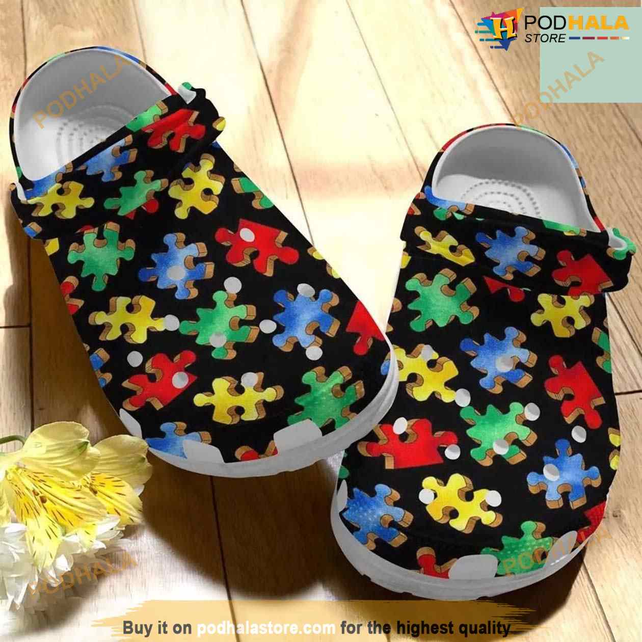Autism Awareness Classic Clogs Shoes Puzzle Crocband Crocs Clog Shoes Autism Awareness Classic Clogs Shoes Puzzle Crocband Crocs Clog Shoes