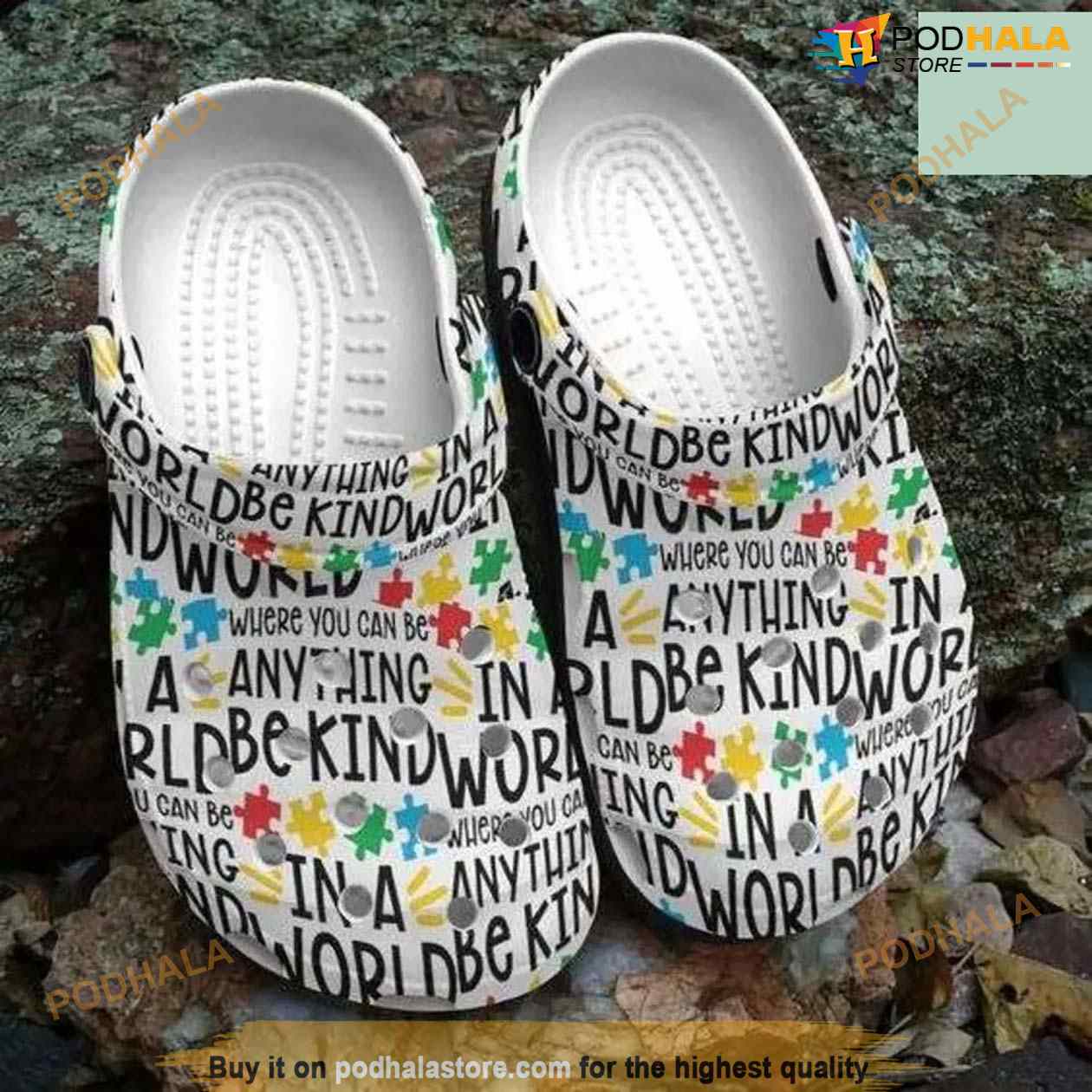 Autism Awareness Day You Can Be Anything Be Kind Crocband Crocs Clog Shoes Autism Awareness Day You Can Be Anything Be Kind Crocband Crocs Clog Shoes
