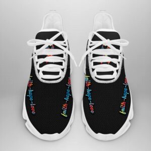 Autism Awareness Faith Hope Love Clunky Max Soul Shoes