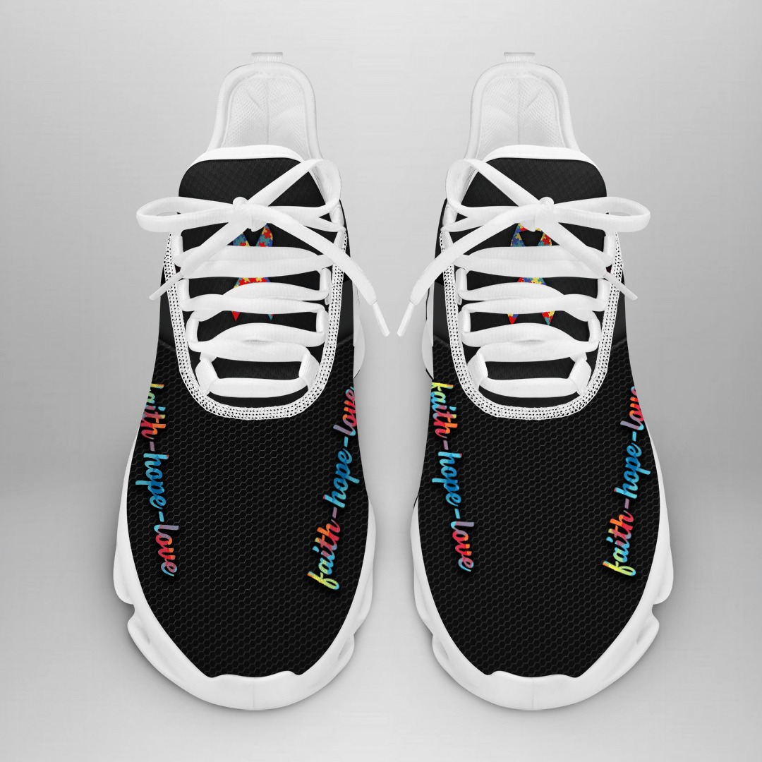 Autism Awareness Faith Hope Love Clunky Max Soul Shoes Autism Awareness Faith Hope Love Clunky Max Soul Shoes