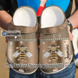 [Awesome] Custom Name Bee Crocs Shoes Gift