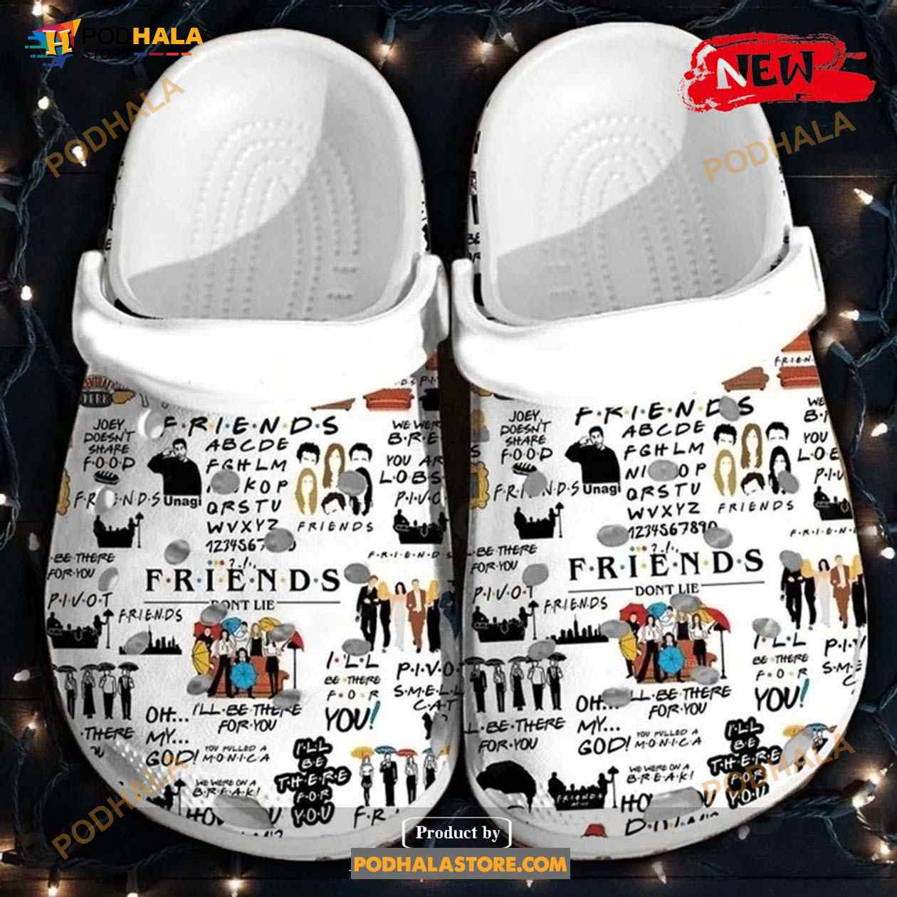Awesome Friends White For Man And Women Crocs Classic Clog Shoes Awesome Friends White For Man And Women Crocs Classic Clog Shoes