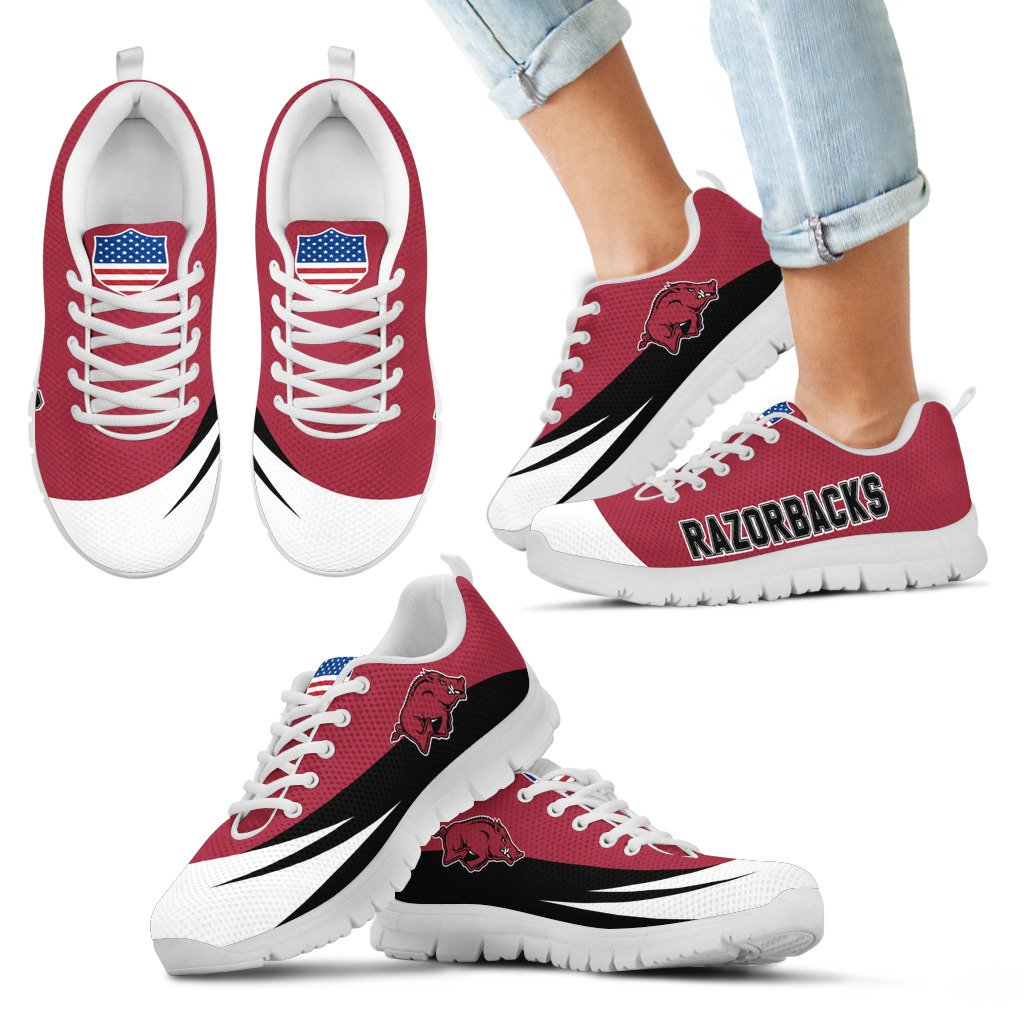 Awesome-Gift-Logo-Arkansas-Razorbacks-Sneakers-1