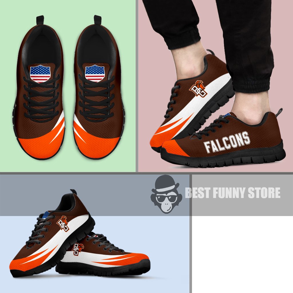 Awesome Gift Logo Bowling Green Falcons Sneakers Awesome Gift Logo Bowling Green Falcons Sneakers