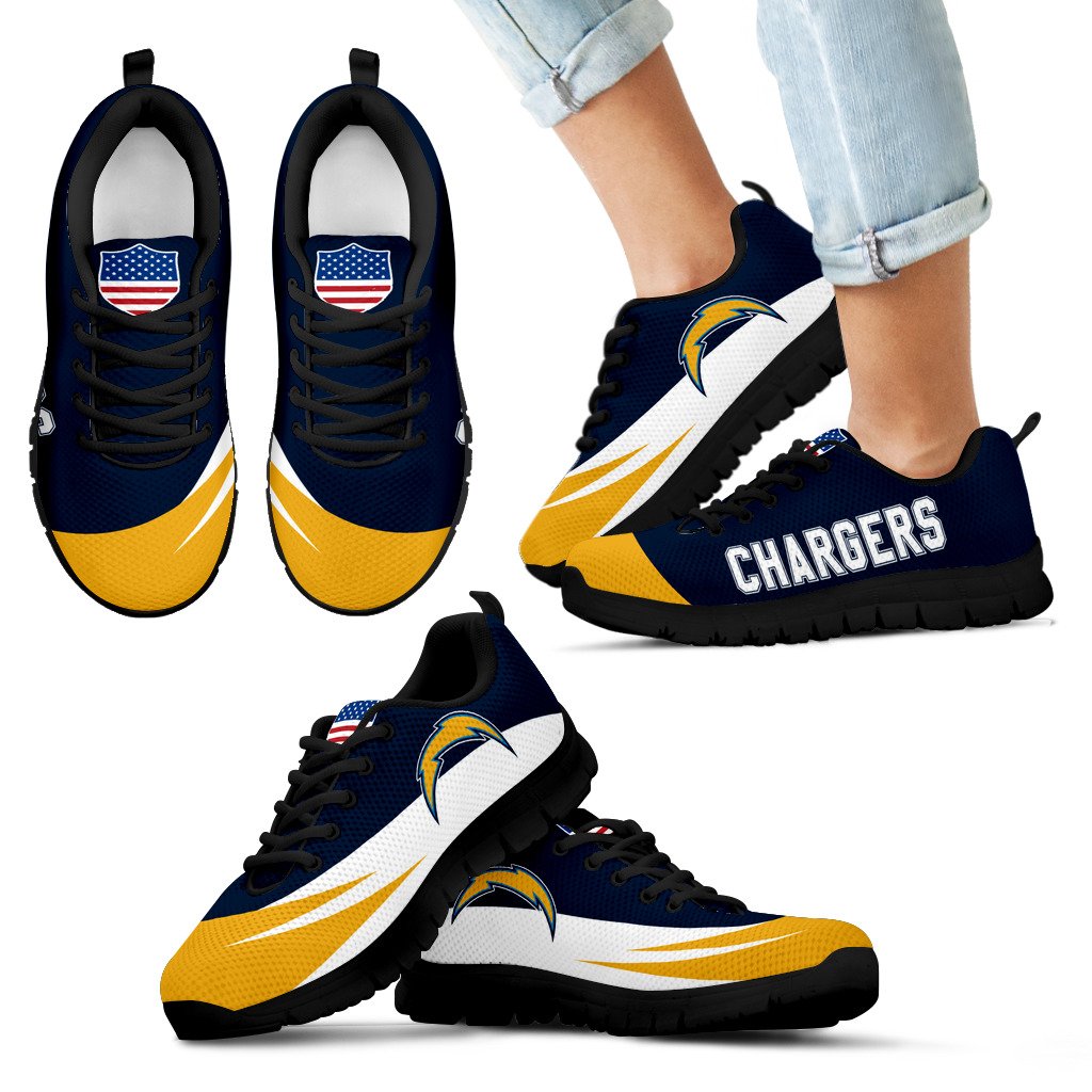 Awesome-Gift-Logo-Los-Angeles-Chargers-Sneakers-1