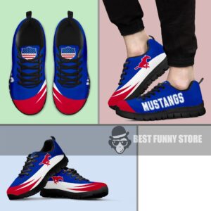 Awesome Gift Logo SMU Mustangs Sneakers