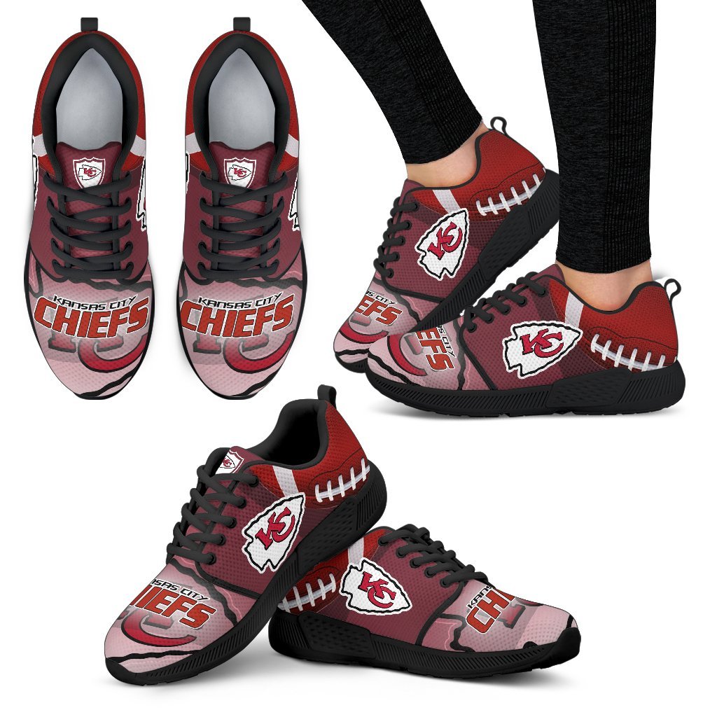 Awesome Kansas City Chiefs Running Sneakers For Football Fan Awesome Kansas City Chiefs Running Sneakers For Football Fan