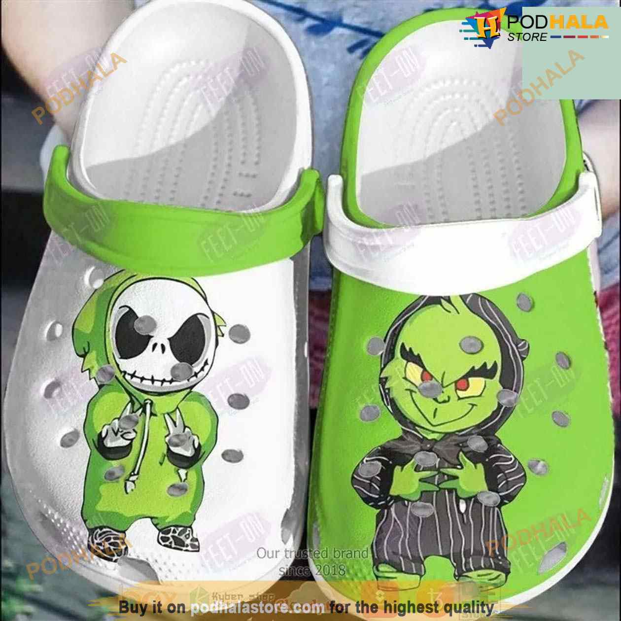 Baby Jack Skellington Grinchmas Grinch Christmas Clog Crocs Clog Shoes Baby Jack Skellington Grinchmas Grinch Christmas Clog Crocs Clog Shoes