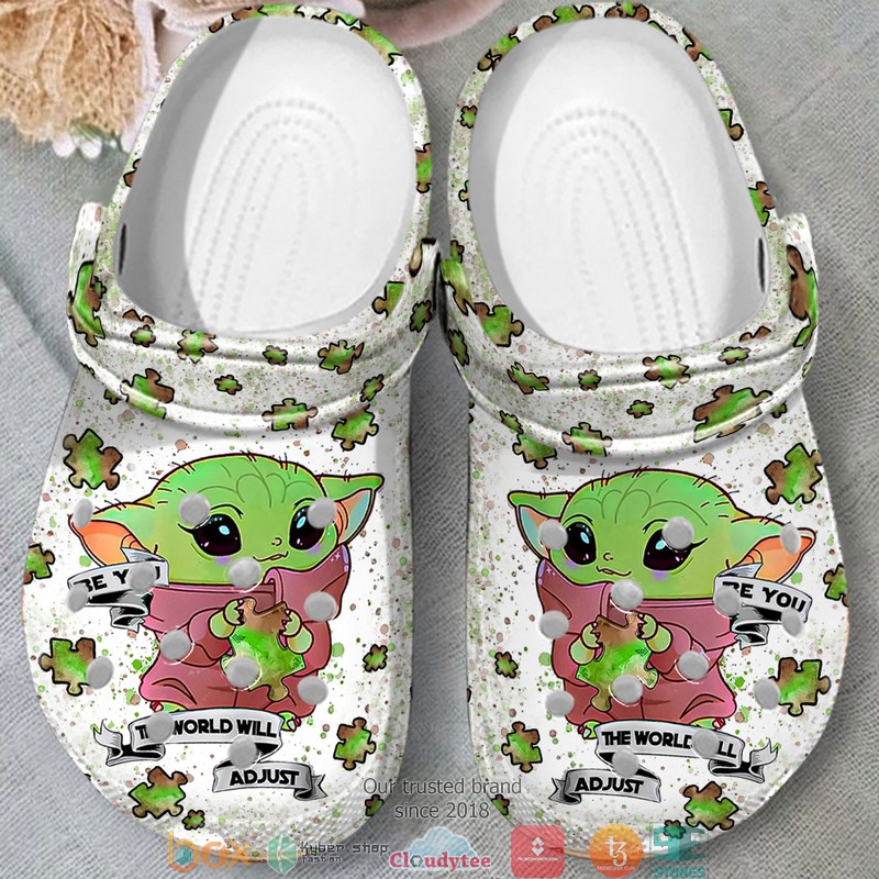 Baby Yoda Autism Awareness Crocband Shoes Baby Yoda Autism Awareness Crocband Shoes