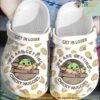 Baby Yoda Star Wars Cartoon Gifts Adults Crocs Shoes Crocband Clog For Men Women