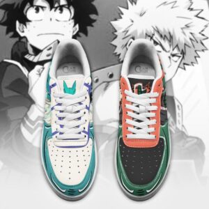 Bakugo And Deku Anime My Hero Academia Air Force Shoes