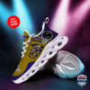 Baltimore Ravens Cracked Custom Name Running Shoes 47
