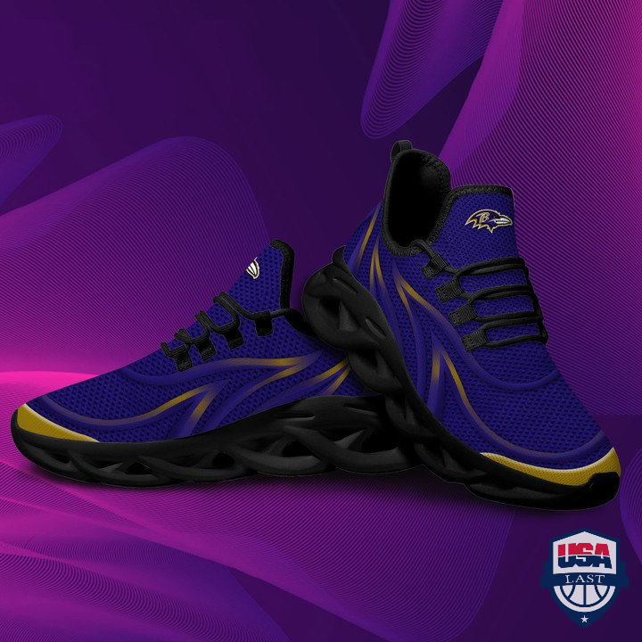 Baltimore Ravens Neon Flames Max Soul Sneaker 05 Baltimore Ravens Neon Flames Max Soul Sneaker 05