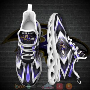Baltimore Ravens Nfl Personalized Clunky Max Soul Shoes