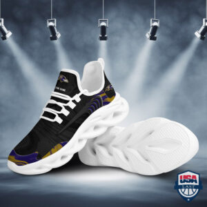 Baltimore Ravens Personalized Name Max Soul Sneakers 28