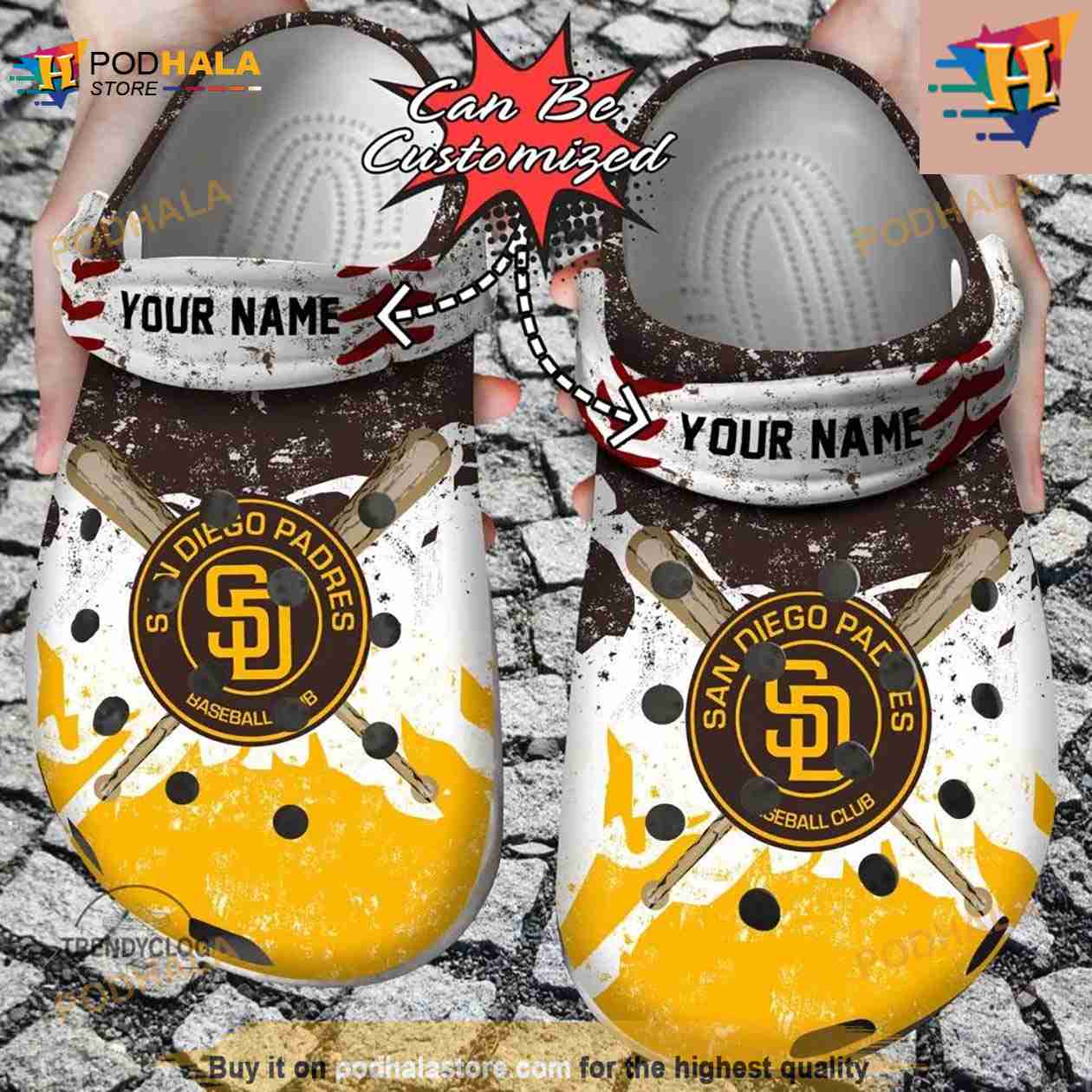 Baseball Classic Clogs Shoes Sd Padres Personalized Watercolor New Crocs Clog Shoes Baseball Classic Clogs Shoes Sd Padres Personalized Watercolor New Crocs Clog Shoes