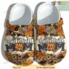Basketball Mom Croc Shoes Leopard Sunflower Style