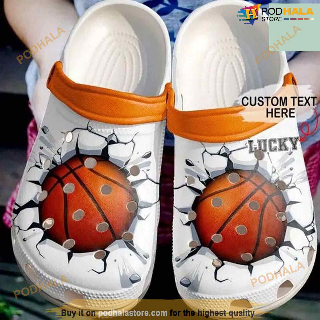 Basketball Personalized Crack Crocs Clog Shoes Basketball Personalized Crack Crocs Clog Shoes
