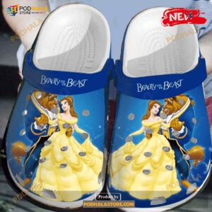 Beauty And The Beast Disney For Lover Rubber Crocs Crocband Clogs Comfy Footwear